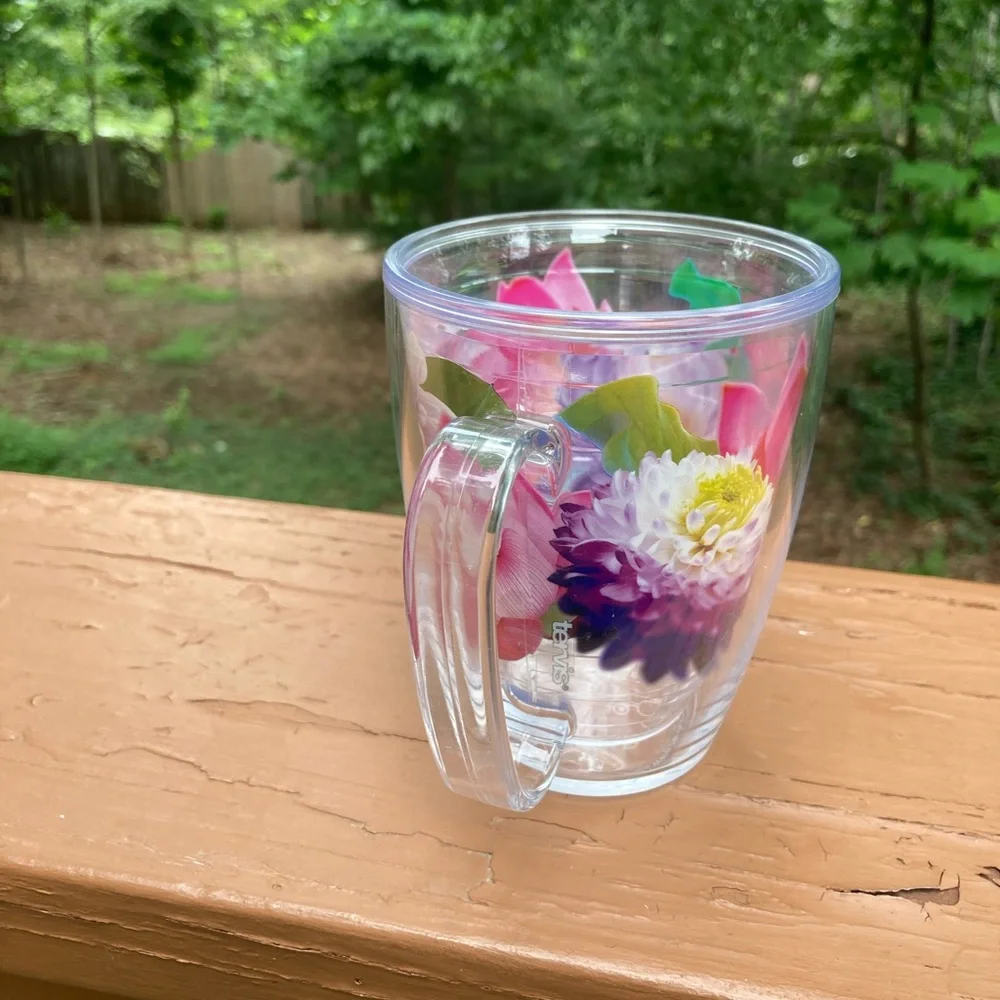 Tervis floral coffee mug